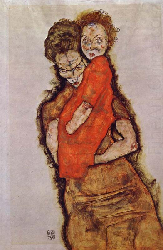 Egon Schiele Mother and Child oil painting picture